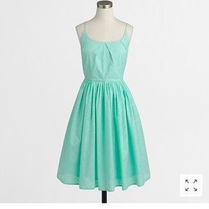 PURPLE geo eyelet dress